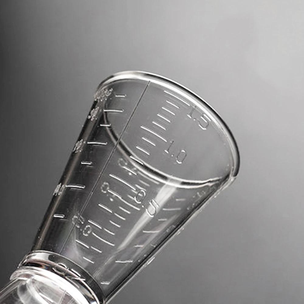 Double-headed Ounce Measuring Cup Transparent Cocktail Jigger Resin Cocktail Measure Cup  Bartender