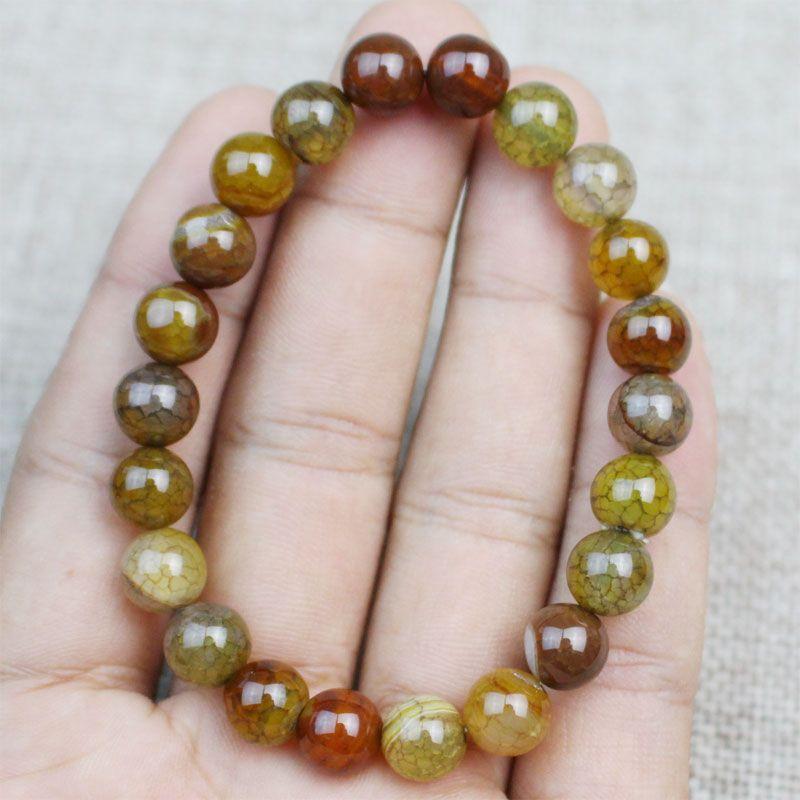 

Узор Дракона Всесочетаемый Креативный Необработанный Камень Халцедон Кристалл Агат Dragon agate bead diameter 8mm