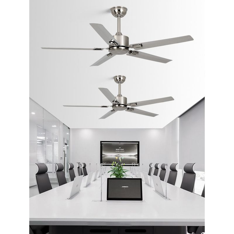 Five-Leaf Stainless Steel Restaurant without Light Commercial Ceiling Fan