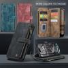 Premium Zakelijk Lederen Hoesje Voor iPhone 17 16 15 14 13 12 11 Pro Max Plus 17Air 16E 13 Mini SE3 Portemonnee met Rits Flip Cover met Kaarthouder