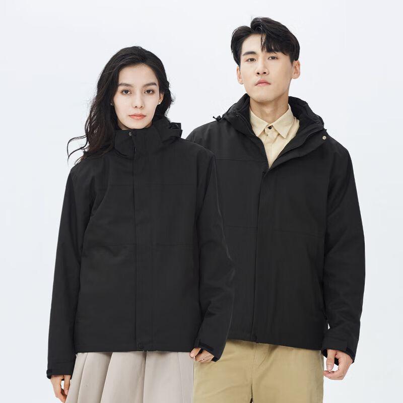 Unisex 3-in-1 Outdoor Waterproof Jacket with Detachable Fleece Liner