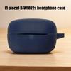 Front Opening Earbud Case Cover for WM02S Charging Case, Soft Silicone Sleeve with Side Carry Point for Storage