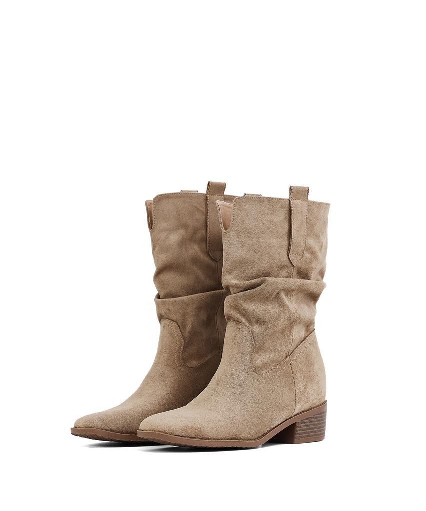 Saintsatin Ruen Western Mid-Calf Boots 2 Colors