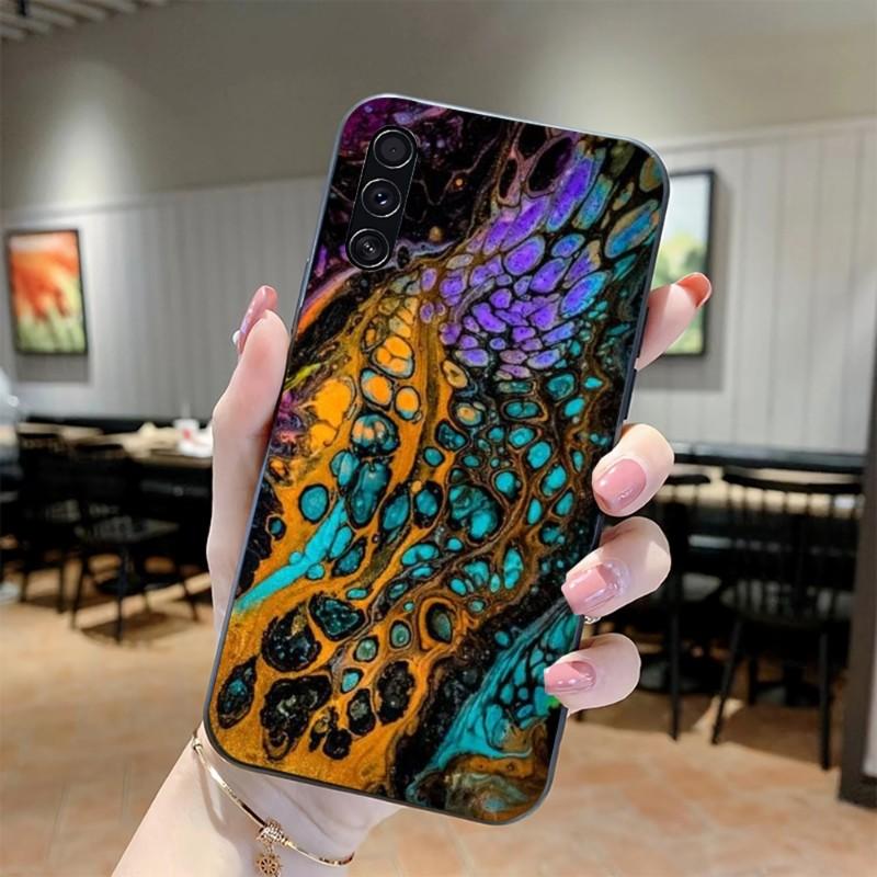 

Чехол для телефона с искусством водяной ряби и морской волны для Realme GT 2 9i 8i 7i Pro X50 X2 C35 C21 C20 C11 C3 Мягкий черный чехол Realme C3