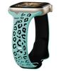 Dual-Color Leopard Print Silicone Strap for Apple Watch (Compatible with Series 1-9)