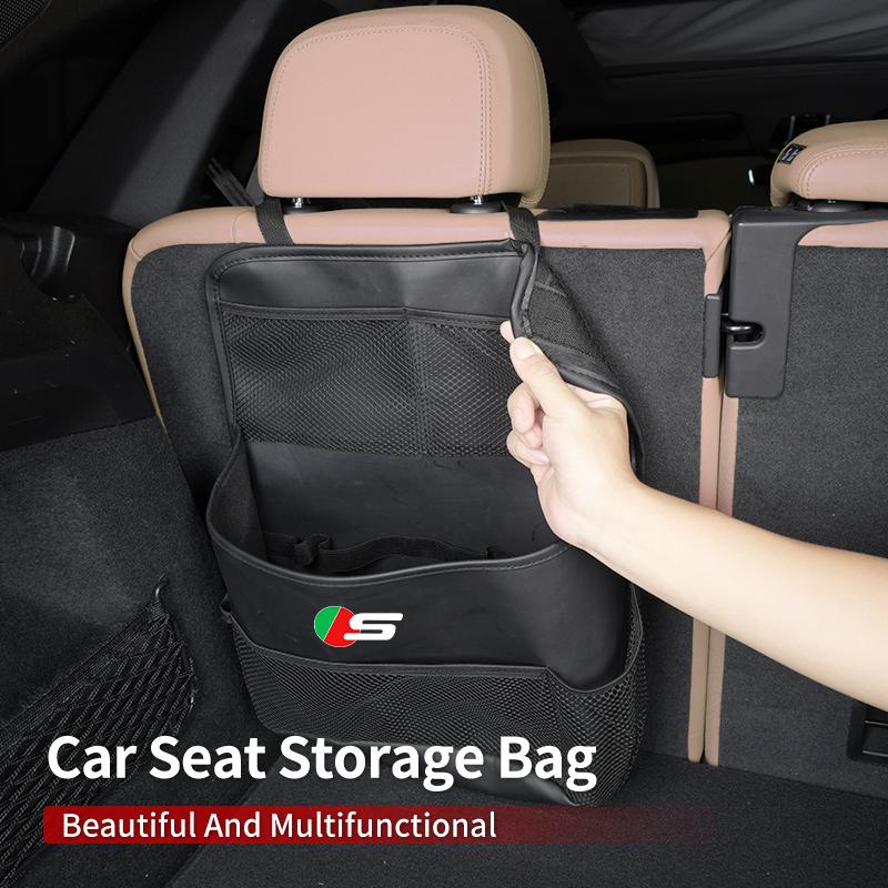 Car SeatBack Organizer Trunk Storage Bag Tools Stowing Pocket For Jaguar XF XJ XFR XKR X-Type F-Pace I-Pace S-Type F-Type SS2