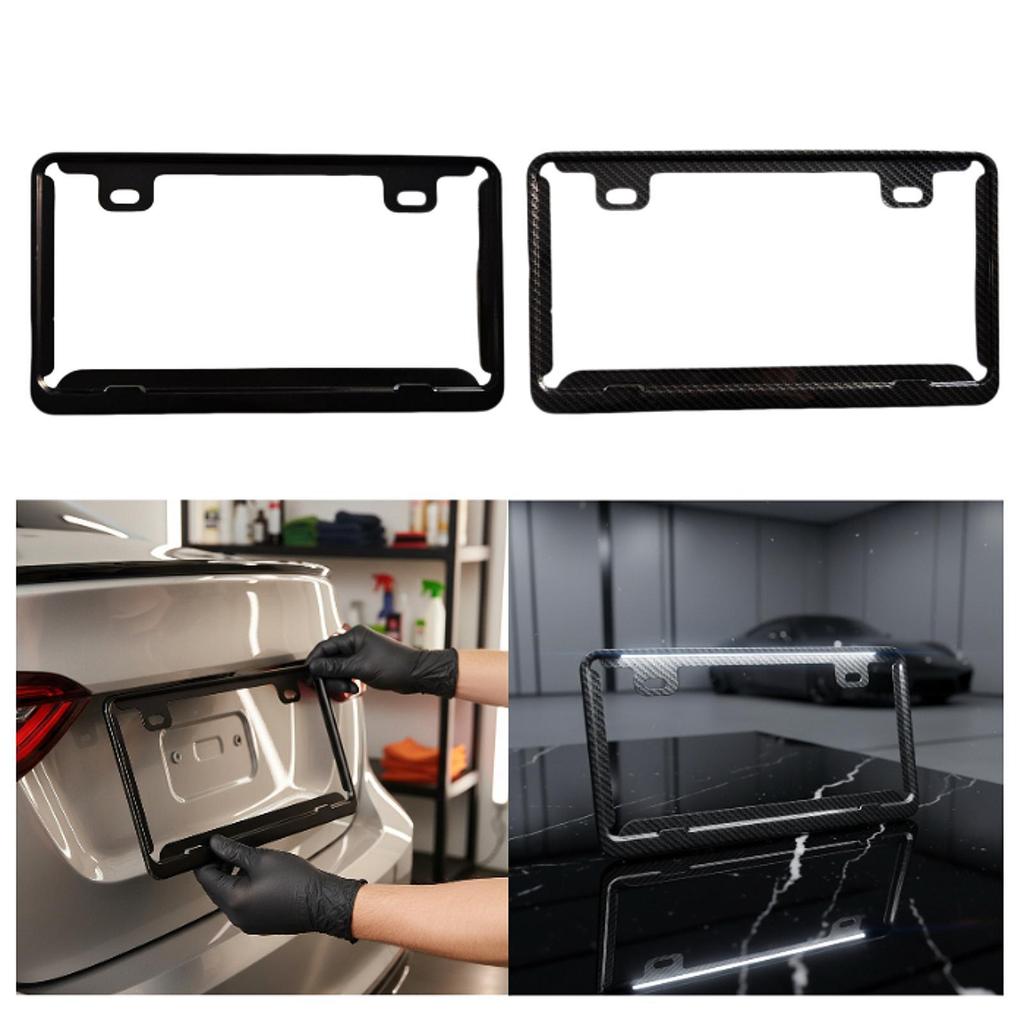 Stainless Steel License Plate Holder Rustproof Decorative Car Plate Guard JP Standard 2 Holes for Vehicle Protection
