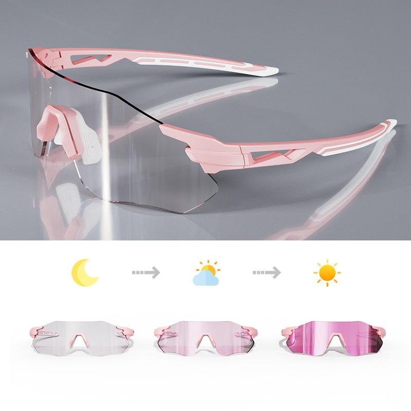 Smart Color-changing Glasses for Marathon Running, Outdoor Protective Sunglasses, Anti-fall, Anti-fog, Suitable for Cycling, Hiking, and