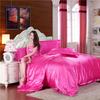 Luxurious Satin Silk Bedding Set 4pc With Comfortable Fitted Sheet And Pillow Case