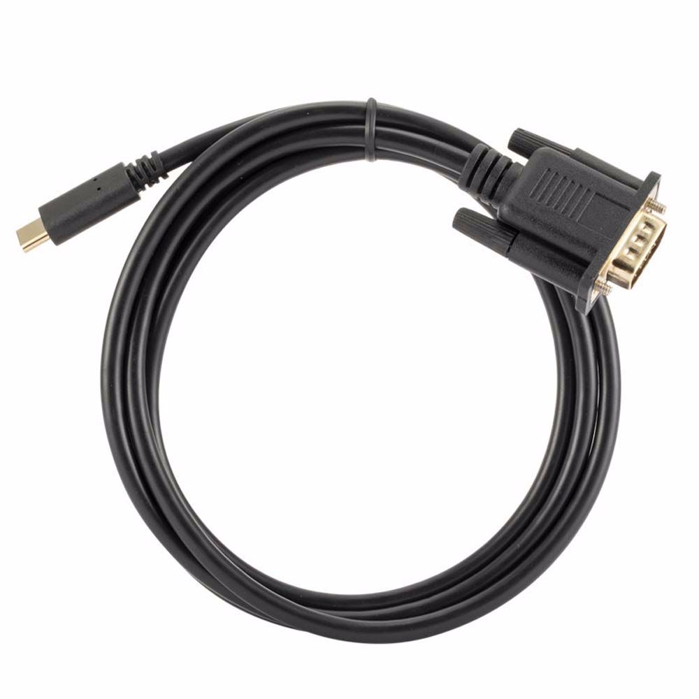 

USB-хабы Кабель Type-C - VGA Адаптер USB-C - VGA Конвертер USB-C - VGA Кабель USB 3.1 - VGA чёрный