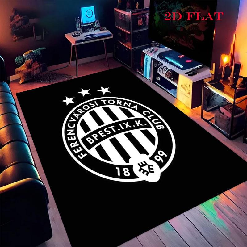 Ferencvaros Pride Carpet Rug for Living Room Bedroom Home Sofa Decoration,Kids play Nonslip Floor Mat