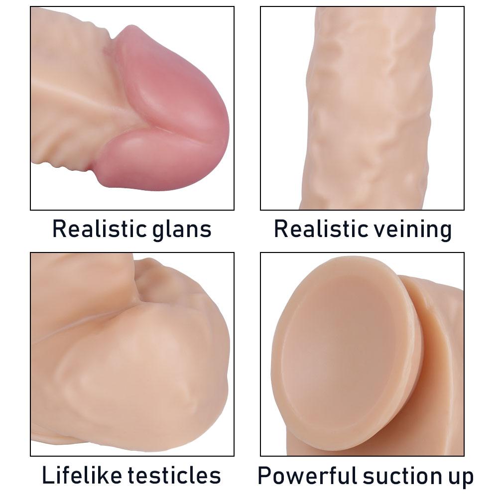 39cm Huge Dildo with Sucker Fisting Anal Toy Big Dick Realistic Penis   Slave BDSM PVC Strap On Dick Pegging