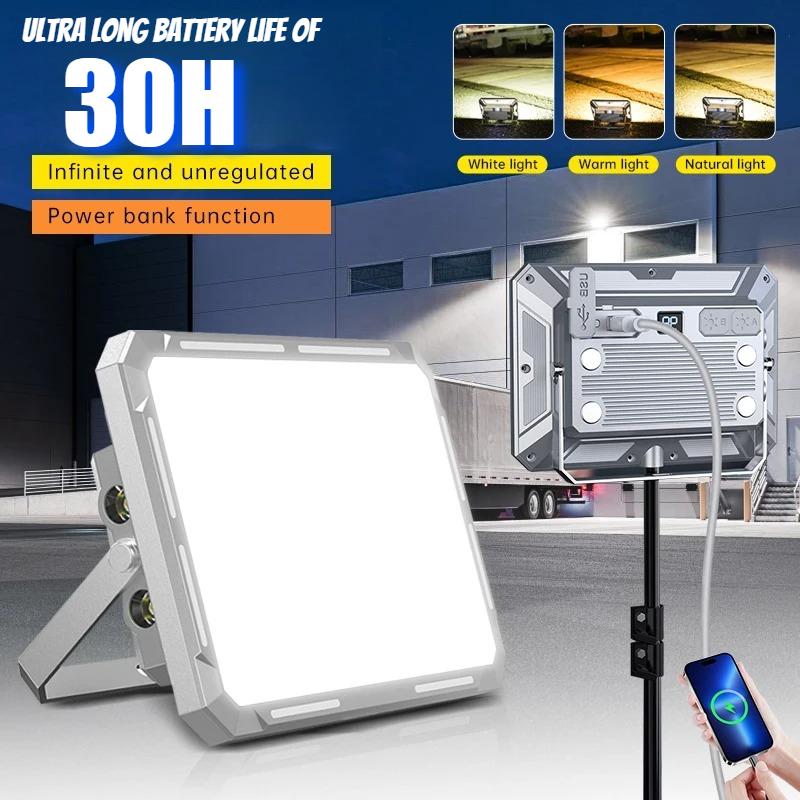 Portable LED Camping Tent Light Rechargeable Searchlight High Power Outdoor Emergency Lighting Waterproof Hanging Night Lamp