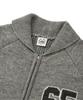 LMR Channony Wool Cowichan Knit Zip-Up Grey