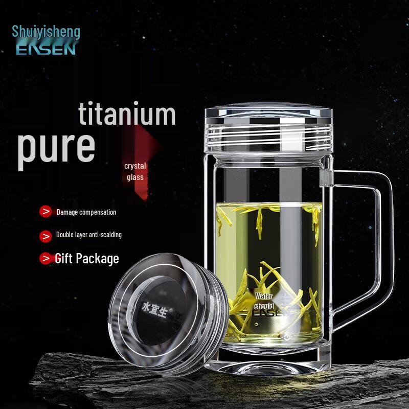 Shui Yisheng Double-Layer Borosilicate Glass Mug