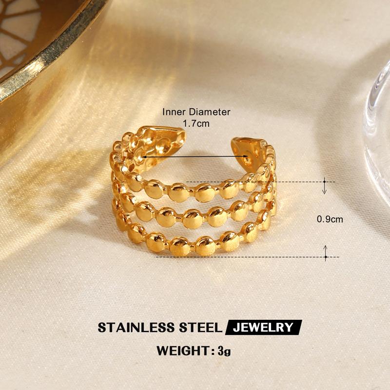 Stainless Steel Geometric Open Ring for Women Delicate Irregular Leaf Heart Wing Spiral Ring Casual Retro Versatile Jewelry Gift