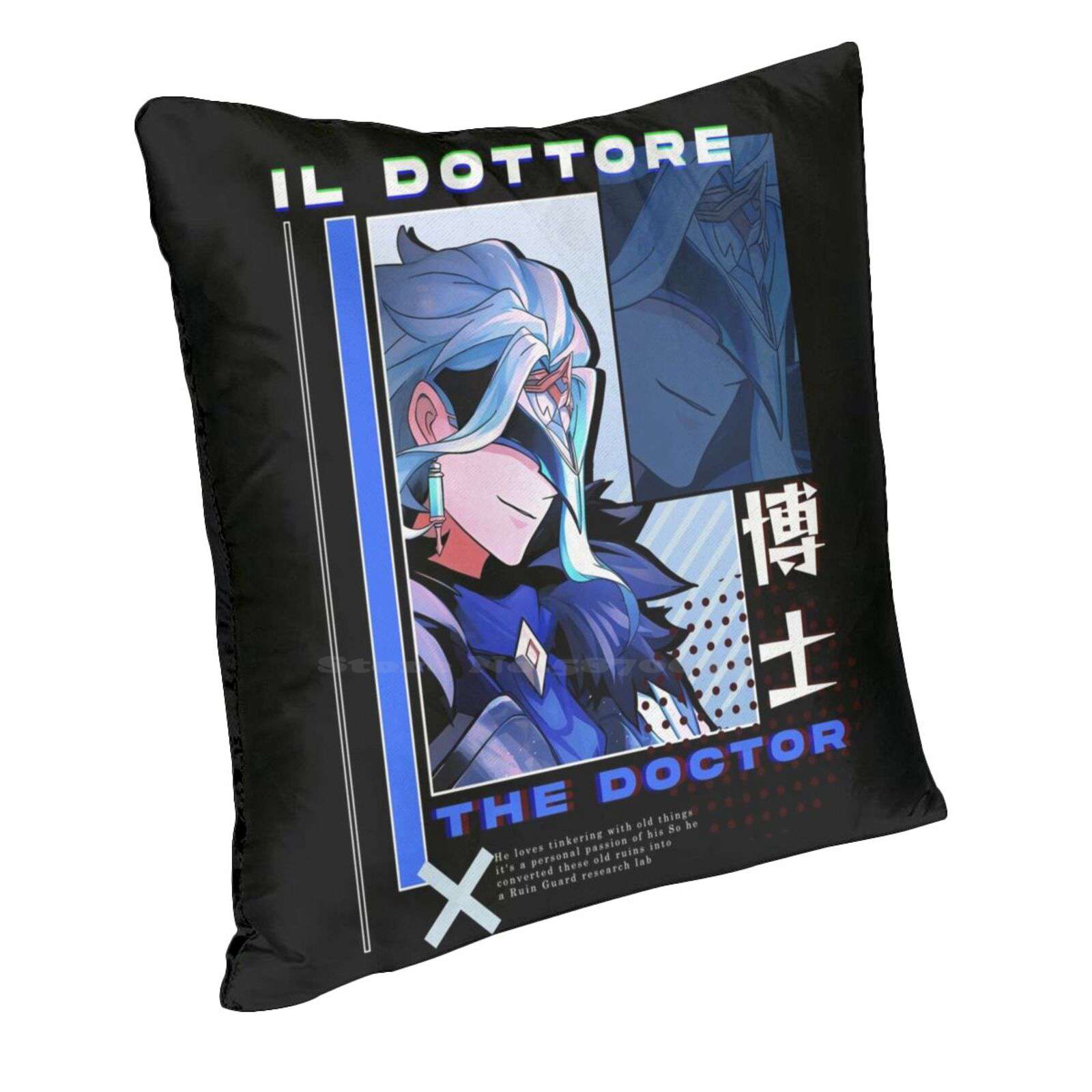 Genshin Impact Dottore Fashion Sofa Throw Pillow Cover Pillowcase Genshin Impact Dottore Genshin Dottore Doctor Dottore Dottore Peach skin 18*18(CM)-1Pcs