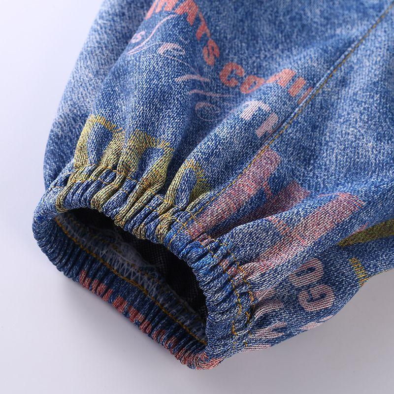 Gutte tynne sommerjeans Barne myggmiddelbukser Sommer yttertøy