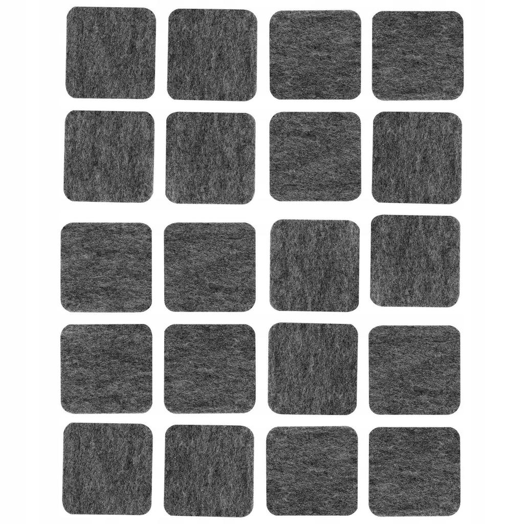 Self-adhesive felt pads gray (set of 20) 20x20mm Vorstahl