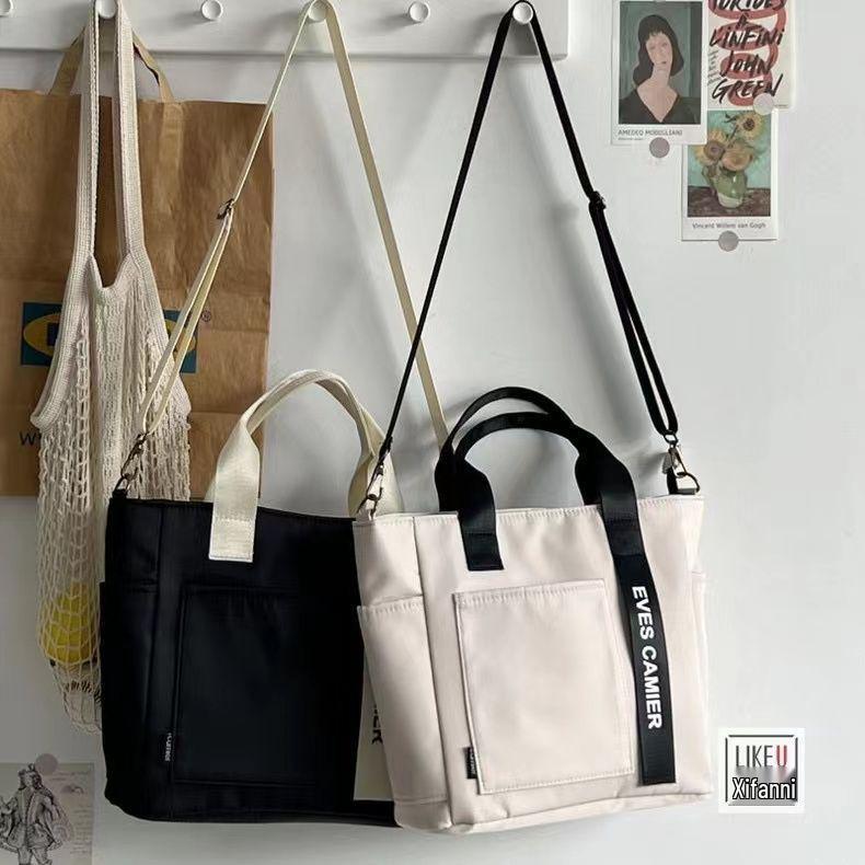 Stylish Waterproof Canvas Tote & Crossbody Shoulder Bag