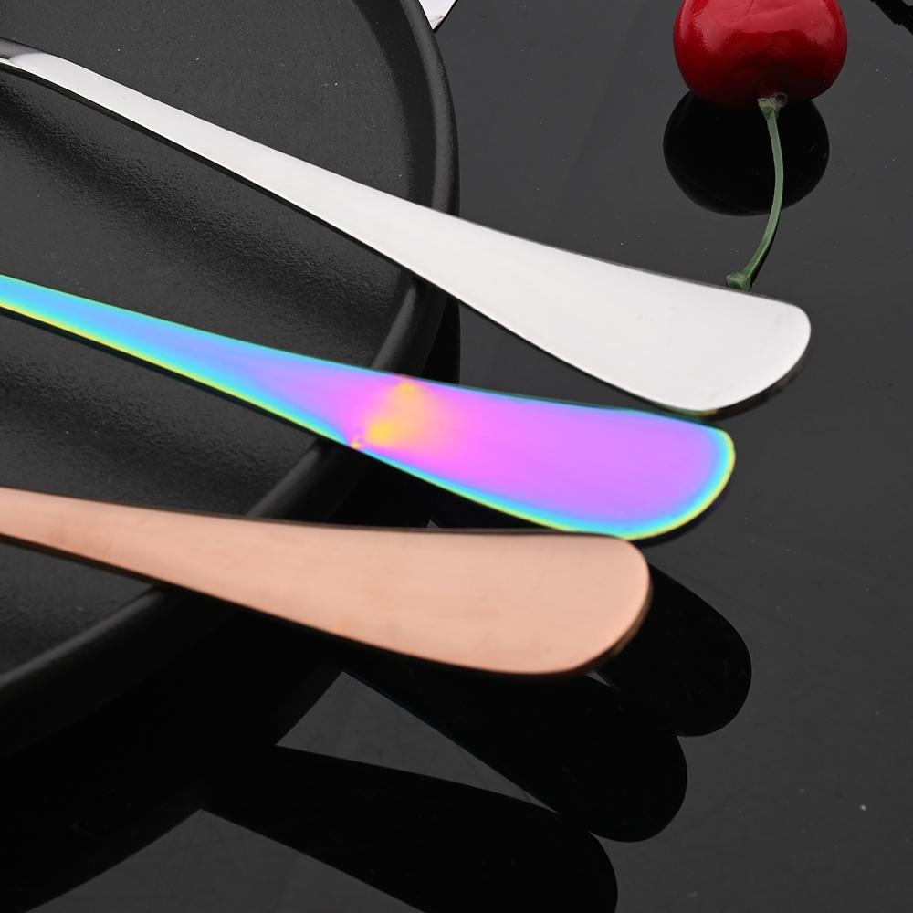 12 ks Sada salátových lžic Nerezová ocel Kuchyňský servírovací nástroj na jídlo Nástroje na těstoviny Stříbrné nádobí pro veřejné použití Nástroje pro bufetovou restauraci