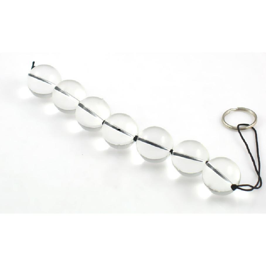 Lengthened Sexy Pull Beads 7 Ball Crystal Glass Vaginal Intercourse Flirting Masturbation Female Pull Beads Adult Sex Product Appliance