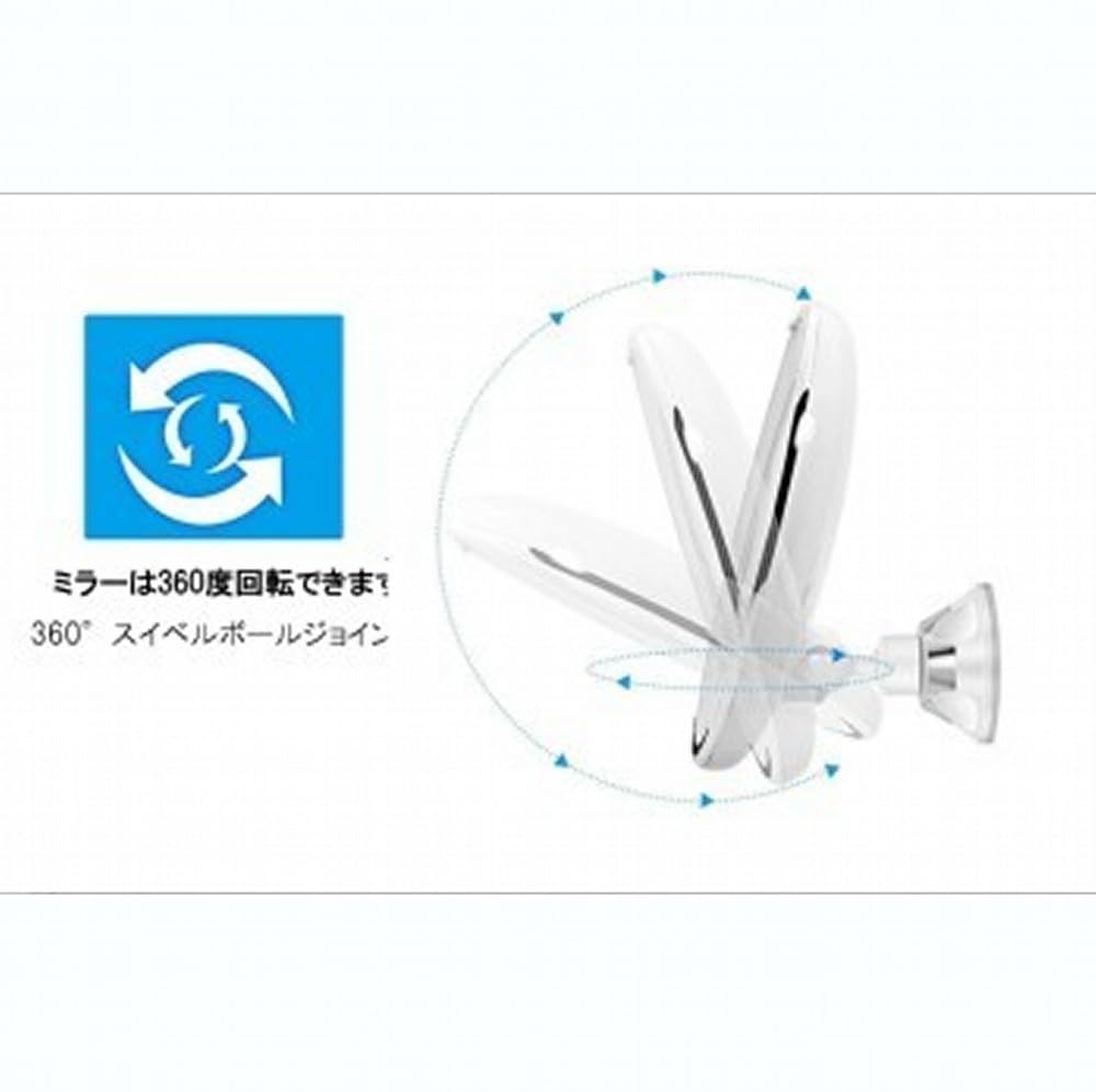 Y Department Store Center with Suction Cup Lock LED Light Function 10x Magnifying Mirror LED Makeup Mirror 360 Degree Rotation Bathroom Mirror Mirror