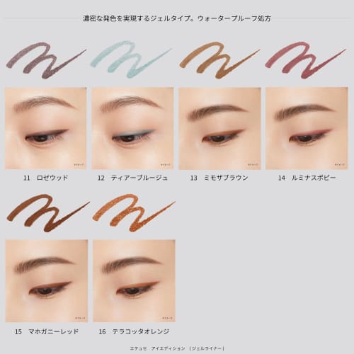 Ettusais Eye Edition (Gel Liner) 14 Luminous Poppy Eyeliner Waterproof Formula 0.09g