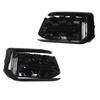 Fog Light Grille Set Left Right Glossy Black Impact Resistant Stylish for A6 C8 PA Sport 2022