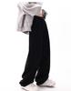 American Black Plus Size High Waist Wide Leg Jeans for Women