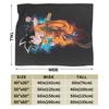 Goku Attack Blanket Velvet Textile Decor DBZ Japanese Anime Breathable Lightweight Throw Blankets for Sofa Car Bedspread
