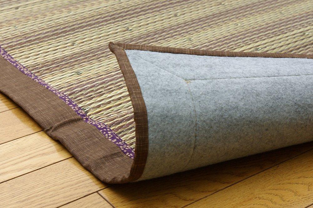 IKEHIKO Corporation Igusa Rug/Carpet, 2 Tatami Mats, "DX Kyoto Story," Brown, Approx. 191 x 191 cm (Backing: Non-woven Fabric)