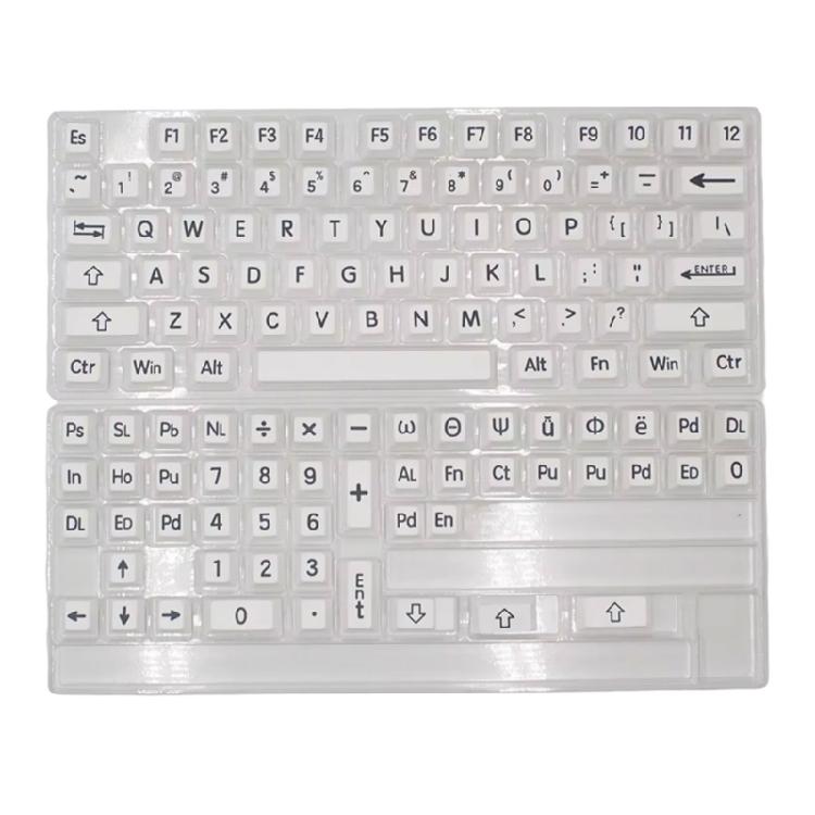 

Original Height Black and White Keycaps Set 125PCS for Mechanical Keyboards Extended Comfortable Typing Experience 1