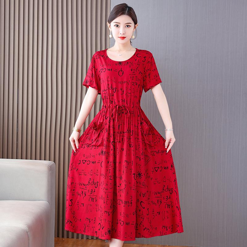 Vintage Blumenkleid für Damen in Übergröße, Sommerkleid für Damen, lässig, lange Kleider