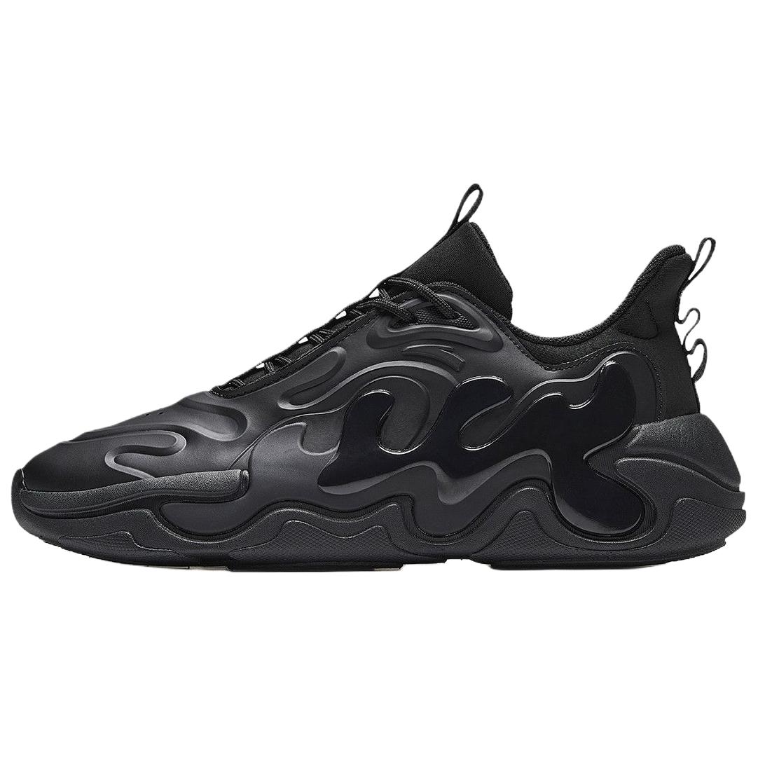 

Anta Lifestyle Series Retro Round Toe Shock Absorbing Wear Resistant Lightweight Low Top Dad Shoes Women sneaker Black 122358840S-2 35.5