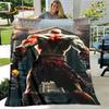 Game God of War Gamers Soft Plush Blanket,Flannel Blanket Throw Blanket for Living Room Bedroom Bed Sofa Picnic Cover Bettdecke
