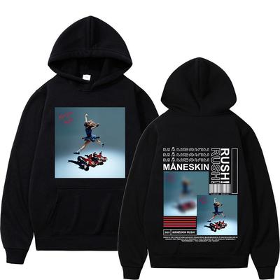 Italian Rock Band Unisexeskin Hoodie 2023 New Music Album Rush Hoodies Unisex Women's Vintage Hip Hop Oversized Sweatshirts Streetwear