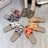 New linen slippers breathable sweat-absorbing indoor home shoes lightweight silent four-season cool slippers