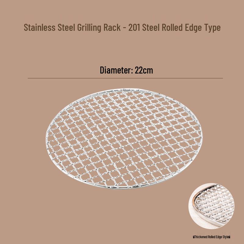 304 Stainless Steel Korean BBQ Grill Net with Rolled Edge