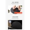 Round Elastomer Cutting Board, D-Shaped [99.9% Antibacterial, Heat Resistant, Double-Sided] (Black, Small)