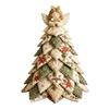 DIY Fabric Quilted Tree Decoration Christmas Kit,3D Patchwork Craft Set for Handmade Holiday Decor Home Beginners,Tabletop with Snowman/Reindeer/Santa