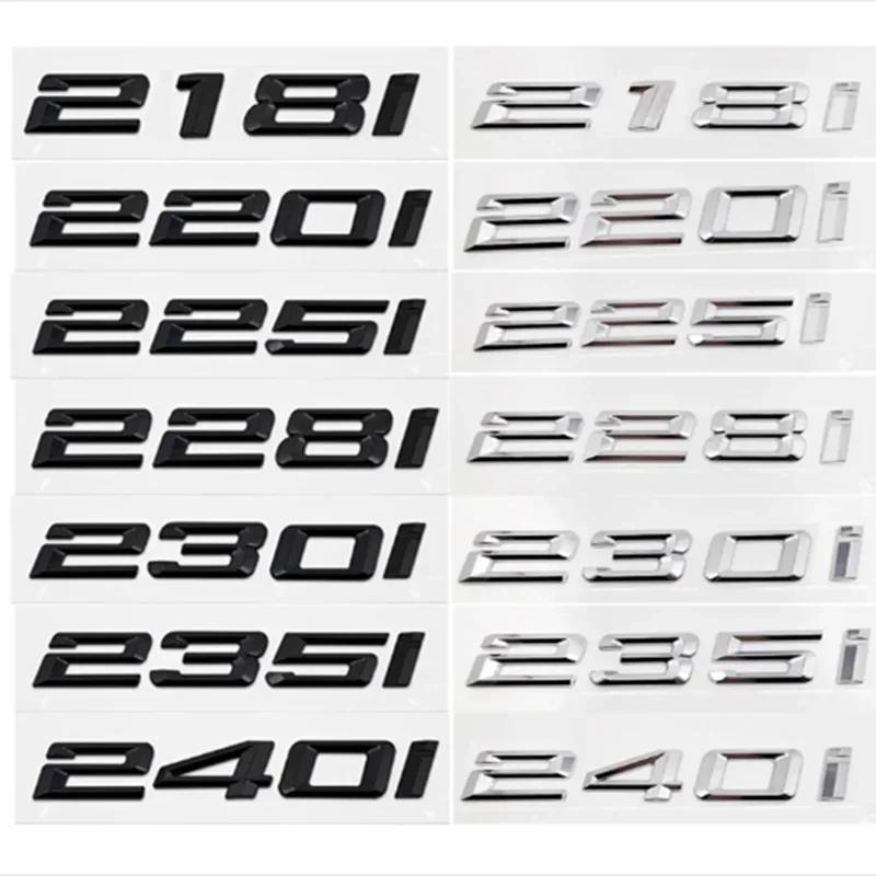3D ABS Car Rear Trunk Letters Logo Badge Emblem Sticker For BMW 2 Series 216i 218i 220i 225i 228i 230i 235i 240i F22 F23 F46 F45