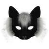 Trendy Animal Half Face Masks Fox Cat Mask Costumes Props For Halloween Cosplay Party