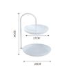 Nordic Iron Art Tray 3 Layer Fruit Plate Creative Candy Dish Coffee Table Plate Multifunctional Storage for Home