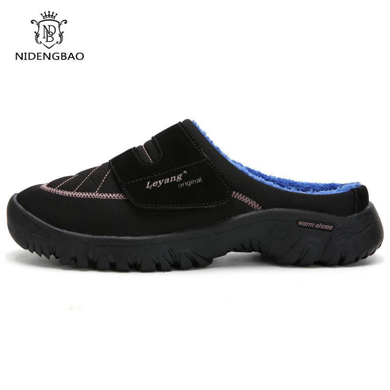 Winter Men Slippers Flip Flops Men Warm Fur Slides Men Shoes Outdoor Slippers Unisex Hotel Slippers Home Pantoufle Homme