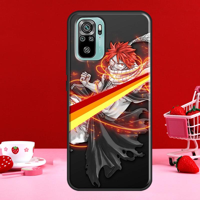 Natsu Erza Fairy Tail For Xiaomi Redmi Note 8 9 10 11 Pro Note 10S 9S 11S Case For Redmi 9 10 9T 9A 9C Coque