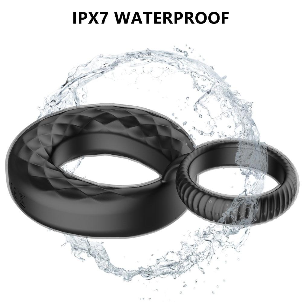 Vibrating Pe-nis Ring Silicone Co-ck Ring Delay Ejaculation E-rection Lo-ck Ring Long Lasting Sex Toys