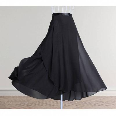 Falda de Ballet para Mujer Color Sólido con Cordones y Cuello Halter