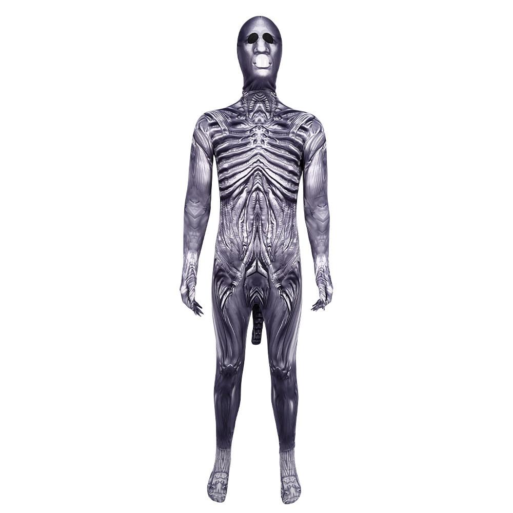 Romulus Alien Cosplay Costume Jumpsuits Headwear Stage Halloween Performance