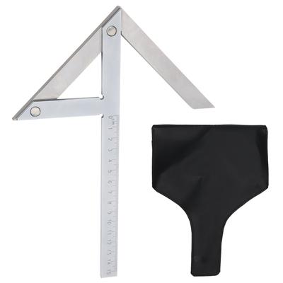 Hochgenauer Mittelwinkelmesser Winkelmesser Edelstahl 45 90 Grad Winkel Lineal Markierung